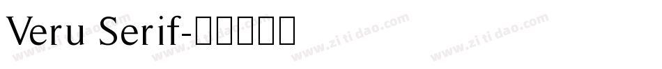 Veru Serif字体转换